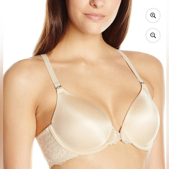Maidenform LATTE LIFT One Fab Fit‎ Extra Coverage Lace Bra, US 32DD nwt - Picture 1 of 5